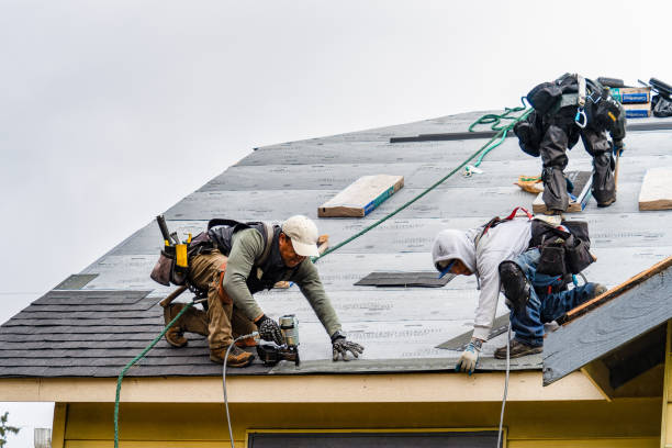 Professional Gutter Installation technician working in Yorktown, VA